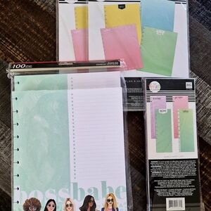 Happy Planner *LARGE FULL SIZE* Add-ins ~ Boss Babe & Big Ideas ~ New + Open Pkg